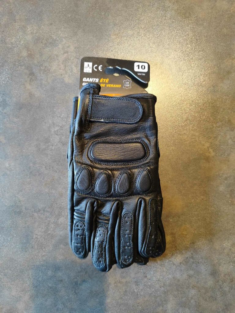 Gants Moto Rider-Tec En Cuir Homologué CE - Noir - Protection Et Style Pour Femmes Motardes